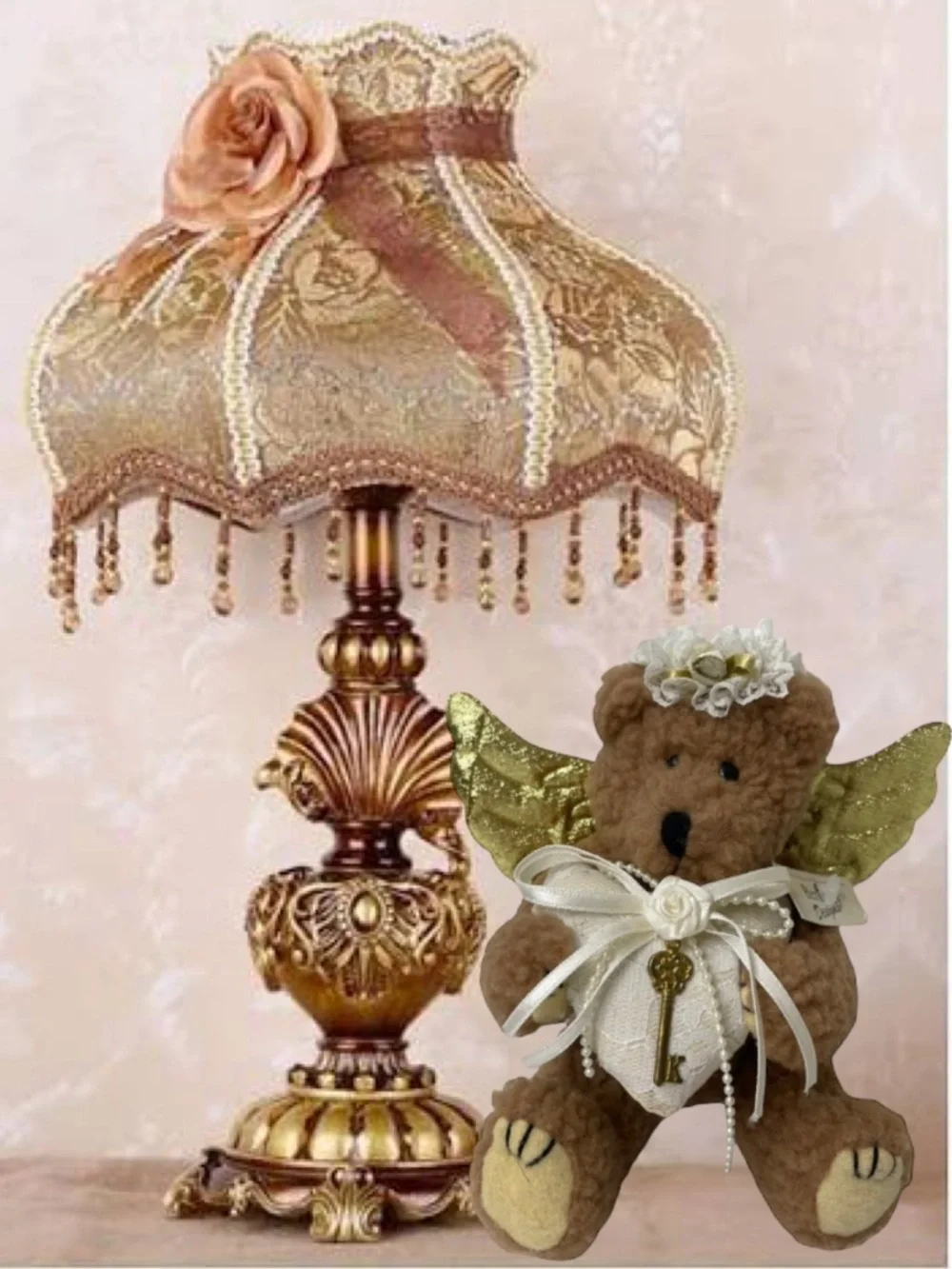 Vintage Angel Bear “Key To My Heart Berkeley Designs Original Home Vintage 90s
